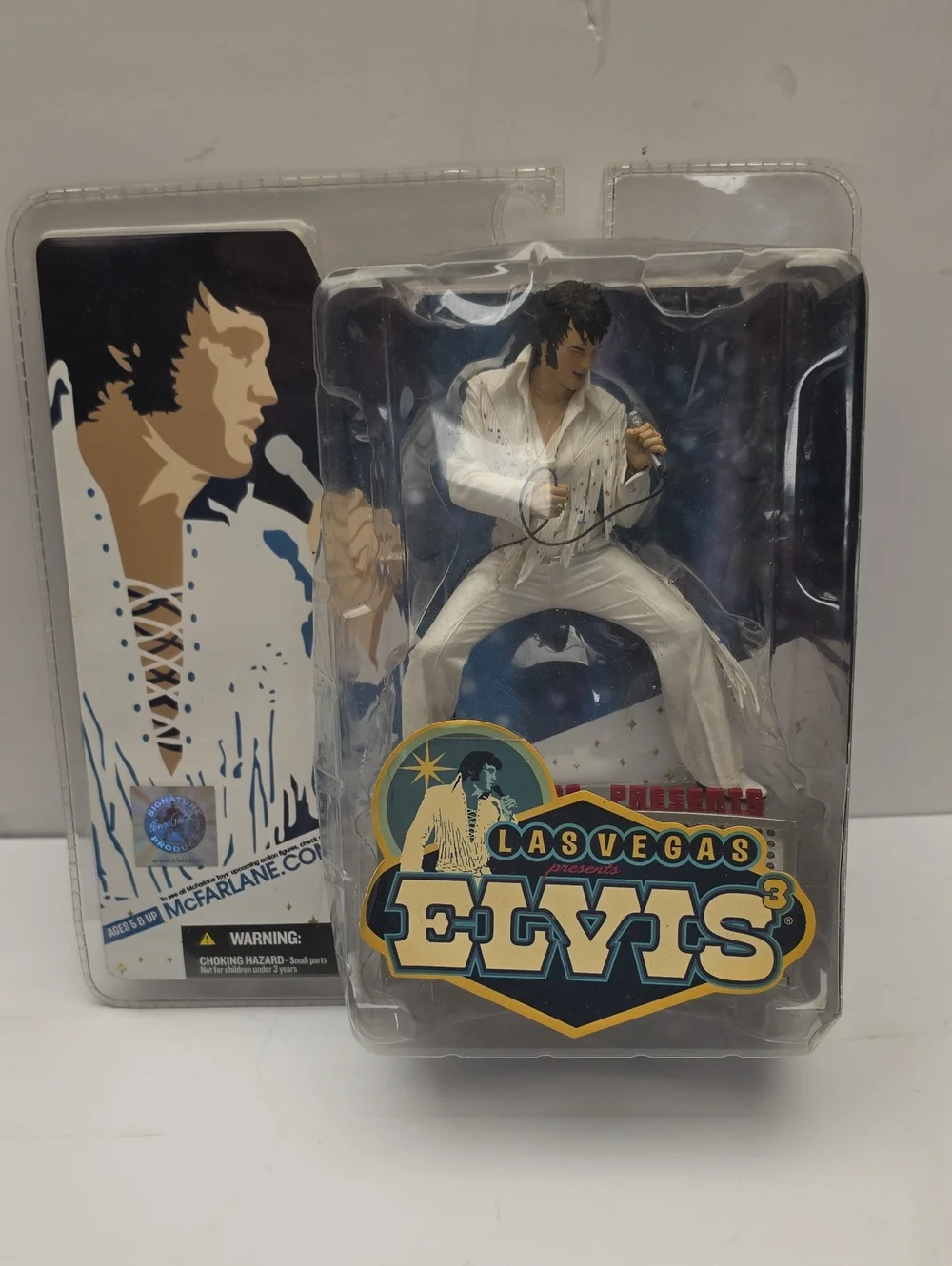 Elvis Las Vegas Action Figure White Jumpsuit Mcfalane Toys